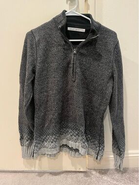 Wishlist Charcoal Zip-Up Sweater